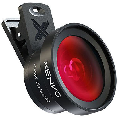 Picture of Xenvo Pro Lens Kit for iPhone, Samsung, Pixel, Macro and Wide Angle Lens with LED Light and Travel Case