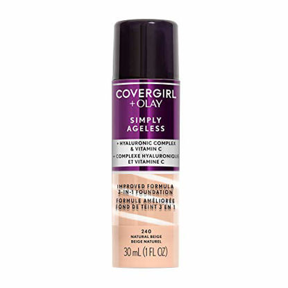 Picture of Covergirl & Olay Simply Ageless 3-in-1 Liquid Foundation, Natural Beige