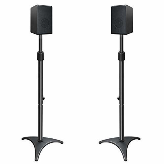 GetUSCart Mounting Dream Height Adjustable Speaker Stands Mounts, One