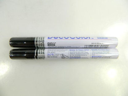 Picture of Two (2) Deco Color Marvy Uchida Broad Line Opaque Paint Marker Black