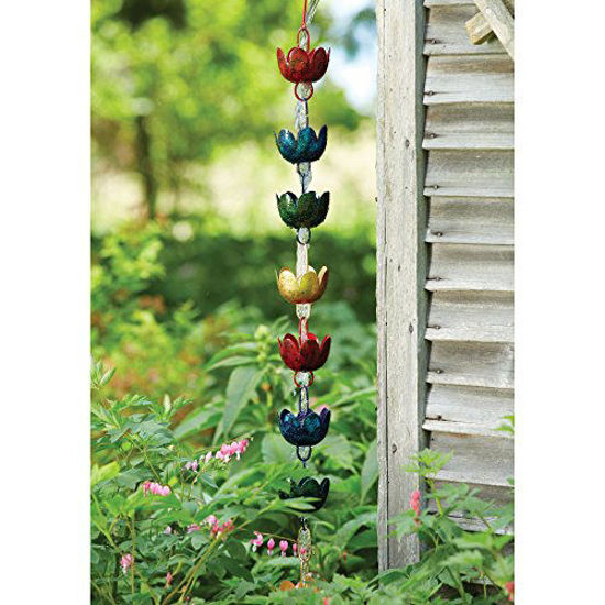Picture of Ancient Graffiti ANCIENTRCLILMIR Lily Multicolor Rain Chain (Set of 1)
