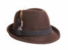 Picture of Alpine Holiday Oktoberfest Wool Bavarian Fedora Hat - Brown - Medium (7 to 7 1/8)