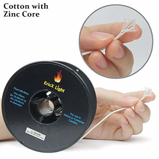 GetUSCart EricX Light Zinc Core Candle Wick 225ft Spool Specialize for
