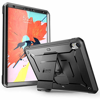 Picture of iPad Pro 11 '' Case 2018 Release, SUPCASE UB Pro Series with Built-in Screen Protector Kickstand Full-body Rugged Protective Case for Apple iPad Pro 11 Inch 2018, Not Compatible Apple Pencil (Black)