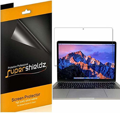 Picture of Supershieldz (3 Pack) for MacBook Pro 15 inch (2019 2018 2017 2016 Released) Model A1707 A1990 Screen Protector, 0.23mm High Definition Clear Shield (PET)