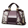 Picture of Nevenka Women Patent Leather Fashion Handbags (Wine Red)