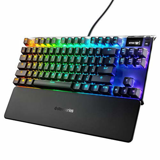 Picture of SteelSeries Apex Pro TKL Mechanical Gaming Keyboard - Worlds Fastest Mechanical Switches - OLED Smart Display - Compact Form Factor - RGB Backlit