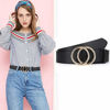 Picture of Pack 2 Women Belts for Jeans with Fashion Double O-Ring Buckle and Faux Leather
