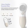Picture of Vanity Planet Raedia Facial Cleansing Brush with 3 Interchangeable Brush Heads - Daily Cleansing, Glowing Skin, Lightweight Skin Brush/Face Exfoliator, Water Resistant (Warm Gray)