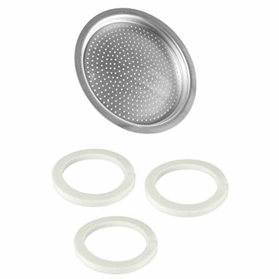 GetUSCart Univen 64 mm Espresso Filter and Gasket Seals Compatible