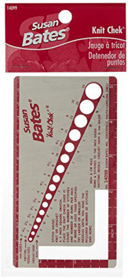 Picture of Susan Bates 14099 Knit-Chek for Knitting Needle, 3 by 5-1/2-Inch