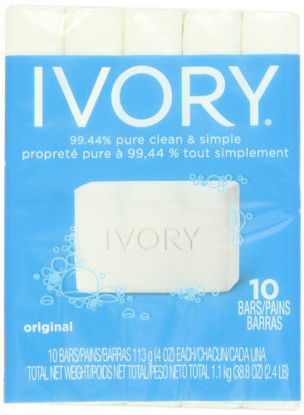Picture of Ivory Original 10-Count: Bath Size Bars (4 Oz), 38.8 Ounce