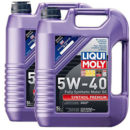 Picture of 2 Pack - Liqui Moly 2041 Premium 5W-40 Synthetic Motor Oil - 5 Liter Jug (2)