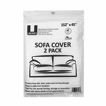 Picture of SOFA Moving Covers (2 Pack) - 45" x 152" - Moving & Storage Bags - UBOXES