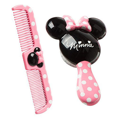 Picture of Disney Baby Minnie Hair Brush and Wide Tooth Comb Set