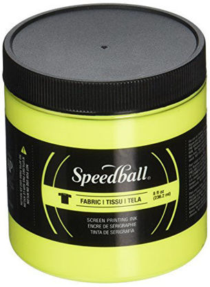 Picture of Speedball Fabric Screen Printing Ink, 8-Ounce, Fluorescent Yellow