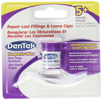 Picture of Temparin Max Dentek Lost Filling and Loose Cap Repair, One Step Instant Pain Relief, 5 Plus 0.04 oz, Pack of 2