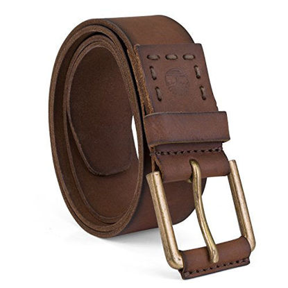 Picture of Timberland Men's 40Mm Pull Up Leather Belt, Brown, 34