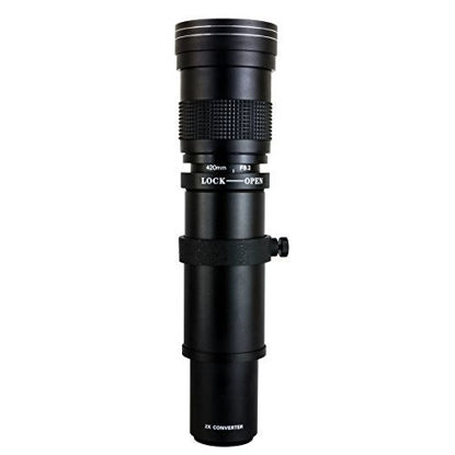 Picture of Opteka 420-1600mm f/8.3 HD Telephoto Zoom Lens for Nikon D4s, D4, D3x, Df, D810, D800, D750, D610, D600, D500, D7200, D7100, D7000, D5600, D5500, D5300, D5200, D3400, D3300, D3200 Digital SLR Cameras