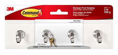 Picture of Command Key Rail, Quartz, 1-Rail, 6-Strips (HOM-18Q-ES), Decorate Damage-Free