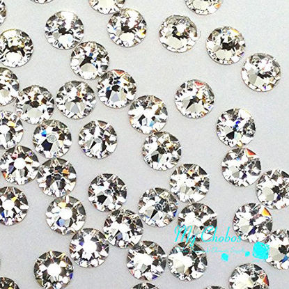 Picture of 144 pcs Crystal (001) clear Swarovski NEW 2088 Xirius 20ss Flat backs Rhinestones 5mm ss20