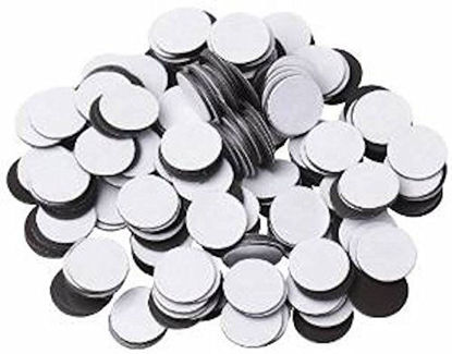 Picture of 100 Round Self Adhesive Magnetic Circles .5" Diameter 4 mil Magnets Arts and Crafts School Magnet Dot Tape New Cute Self-adhesive