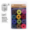 Picture of Beadsmith S-Lon #18 Cord, Multipack with 12 Spools (Saturation Mix), Ideal for Stringing Beading Crochet and Micro-Macrame Jewelry