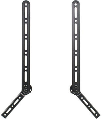 Picture of VIVO Universal Sound Bar Steel Bracket Speaker Mount Above or Below Wall Mounted TV, Fits Behind 23 to 65 inches Screens, 33 lbs. Capacity, Mount-SPSB2