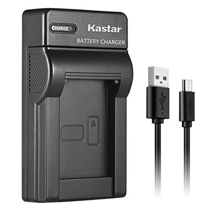 Picture of Kastar Slim USB Charger for Sony NP-BN1 NPBN1 BC-CSN and Cyber-Shot DSC-QX10 DSC-QX30 DSC-QX100 DSC-TF1 DSC-TX10 DSC-TX20 DSC-TX30 DSC-W530 DSC-W570 DSC-W650 DSC-W800 DSC-W830 Digital Camera + More