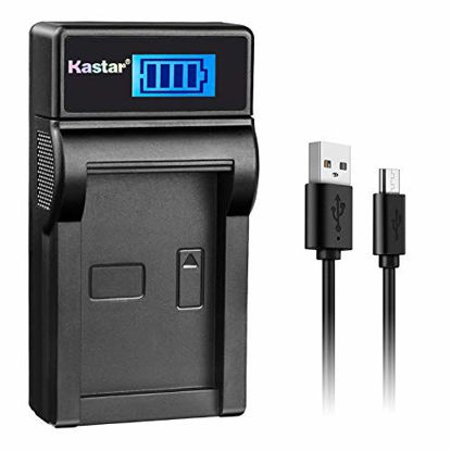 Picture of Kastar LCD Slim USB Charger for Panasonic CGA-DU07 and NV-GS40 GS44 GS47 GS50 GS55 GS57 GS58, PV-GS150 GS180 GS200 GS300 GS320 GS400 GS500, SDR-H250 H280, VDR-D258 D300 D308 D310 D400 M74 M75 M95 M250