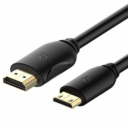 Picture of Rankie Mini HDMI to HDMI Cable, High Speed Supports Ethernet 3D and Audio Return (6 Feet)