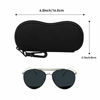 Picture of MoKo Eyeglass Soft Case, Zippered Neoprene Sunglasses Pouch with Clip - Black