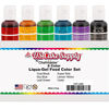 Picture of 6 Color Cake Food Coloring Liqua-Gel Decorating Baking Primary Colors Set - U.S. Cake Supply .75 fl. Oz. (20ml) Bottles Primary Popular Colors - Made in the U.S.A.