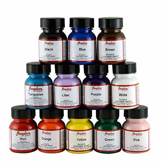 Picture of Angelus Leather Paint Set of 12 1 oz