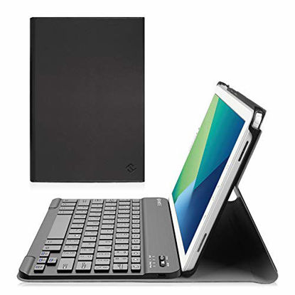 Picture of Fintie Keyboard Case for Samsung Galaxy Tab A 10.1 with S Pen 2016, Slim Stand Cover with Detachable Wireless Bluetooth Keyboard for Tab A 10.1 with S Pen(SM-P580/P585), Black