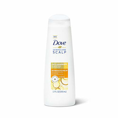 Picture of Dove DermaCare Scalp Anti Dandruff Shampoo for Dry and Itchy Scalp Dryness and Itch Relief Dry Scalp Treatment with Pyrithione Zinc 12 oz