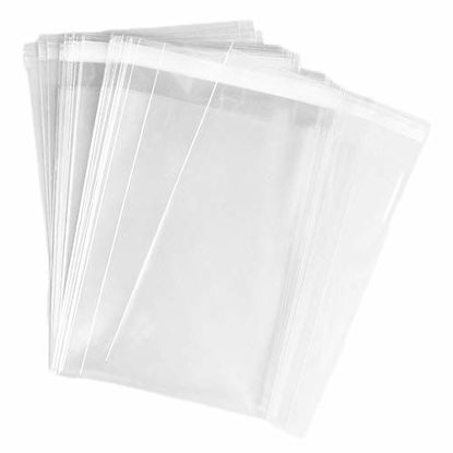 Picture of AIRSUNNY 200 Pcs 6x9 Clear Resealable Cello/Cellophane Bags Good for Bakery, Candle, Soap, Cookie Poly Bags
