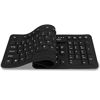 Picture of Sungwoo Foldable Silicone Keyboard USB Wired Standard Keyboard Waterproof Rollup Keyboard for PC Notebook Laptop, Full Size (Black)
