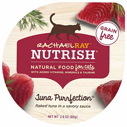 Picture of Rachael Ray Nutrish Natural Wet Cat Food, Tuna Purrfection Recipe, 2.8 Ounce Cup (Pack of 12), Grain Free