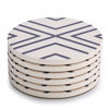 Picture of LIFVER Coasters for Drinks, Absorbent Coaster Set of 6 with Cork Base, Ceramic Drink Coasters for Cold Drinks Wine Glasses Cups Mugs, Grey-line
