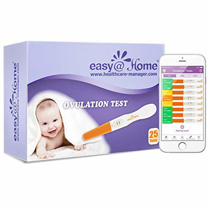 Picture of Easy@Home Ovulation Test Sticks - 25 Pack - Expires 05/14/2021