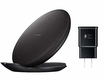 Picture of Samsung Qi Certified Fast Charge Wireless Charging Convertible Stand/Pad - US Version - Black - EP-PG950TBEGUS