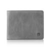 Picture of 2 ID Window RFID Wallet for Men, Bifold Side Flip, Extra Capacity Travel Wallet (Slate Gray - Distressed Leather)