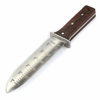 Picture of 12" Hori Hori Garden Knife with FREE Diamond Sharpening Rod, Stainless Steel Blade with Protective Handguard and Full Tang Handle, Comes with Thick Sheath and Gift Box