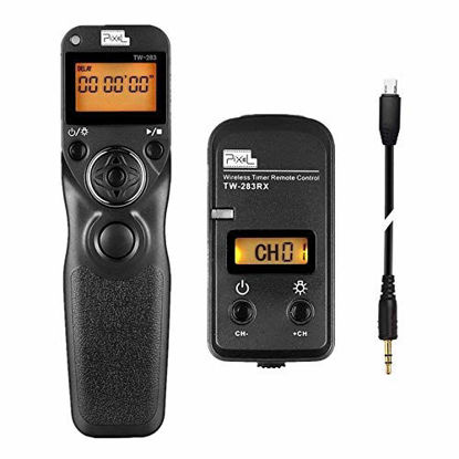 Picture of Pixel Timer Shutter Release Remote Control TW283-S2 Remote Release for Sony A58 A7 A7II A7R A7RII A7S A3000 A5000 A5100 A6000 RX100II HX300 HX400V HX50V HX90V