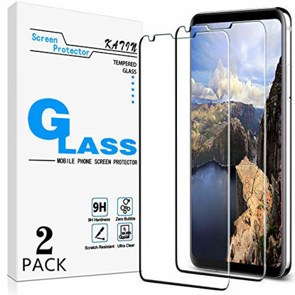 Picture of [2-Pack] KATIN For LG V30, LG V30 Plus, LG V30s ThinQ, LG V30s Plus ThinQ, LG V35 ThinQ Tempered Glass Screen Protector No-Bubble, 9H Hardness, Easy to Install