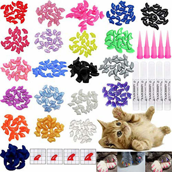 Soft Claws Nail Caps Cats | Cat Grooming Nail Claw Cap | Plastic Caps Cat  Claws - 20 - Aliexpress