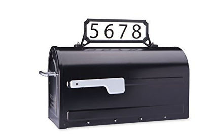 Picture of Architectural Mailboxes 3460B Manhattan Address Plaque, Small, Black