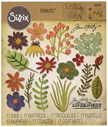 Picture of Sizzix Thinlits Die Set 17PK - Funky Floral #1