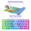Picture of Colorful Keyboard Cover for 2020 2019 2018 HP 14" Laptop/HP Pavilion X360 14M-BA 14M-CD 14M-DH 14-BF 14-BW 14-cm 14-CF Series 14M-DH0003DX 14M-DH1001DX 14M-DH1003DX Protective Skin, Rainbow
